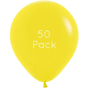 45cm Yellow Giant Balloons - 50 Pkt