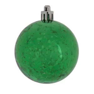 6" Green Shiny Mercury Balls 4 Per Bag