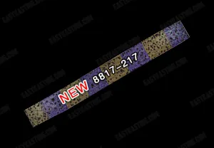 8817-217 Pumpkin \ Purple with Green Flake