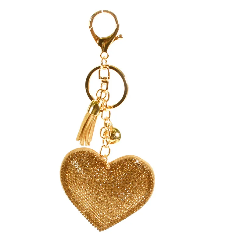 ACC-00013 - Golden Heart Keychain