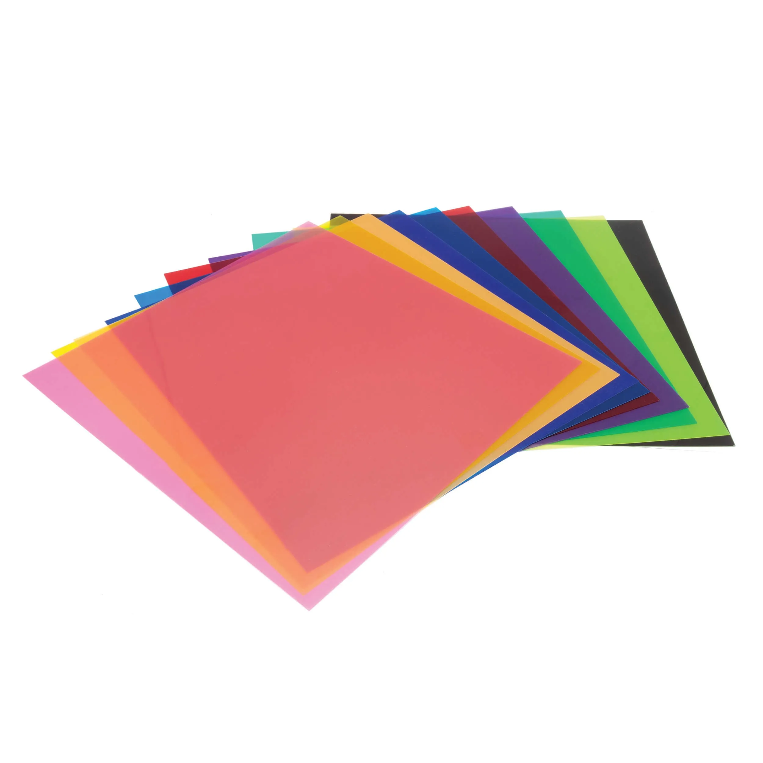 Artistic Colour Gel Sheets Overlay Transparent (30x30cm)