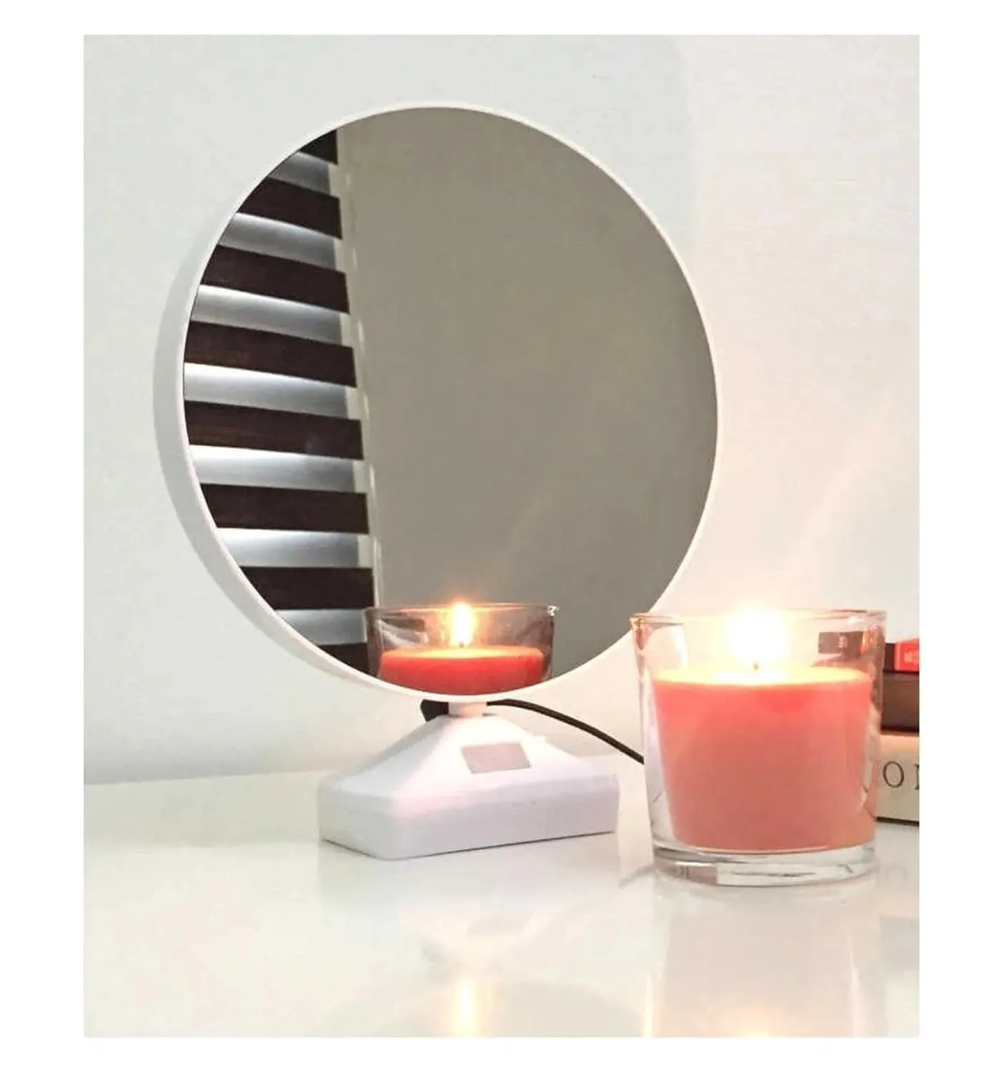 Artistic India Led Magic Mirror Photo Frame With Charging Cable,Can be Customise/Personalised for loved ones on any occassion (Round)