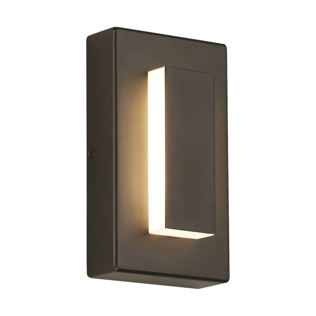 Aspen 8 In. LED Oudoor Wall Sconce 390 Lm 3000K in line fuse Bronze Finish