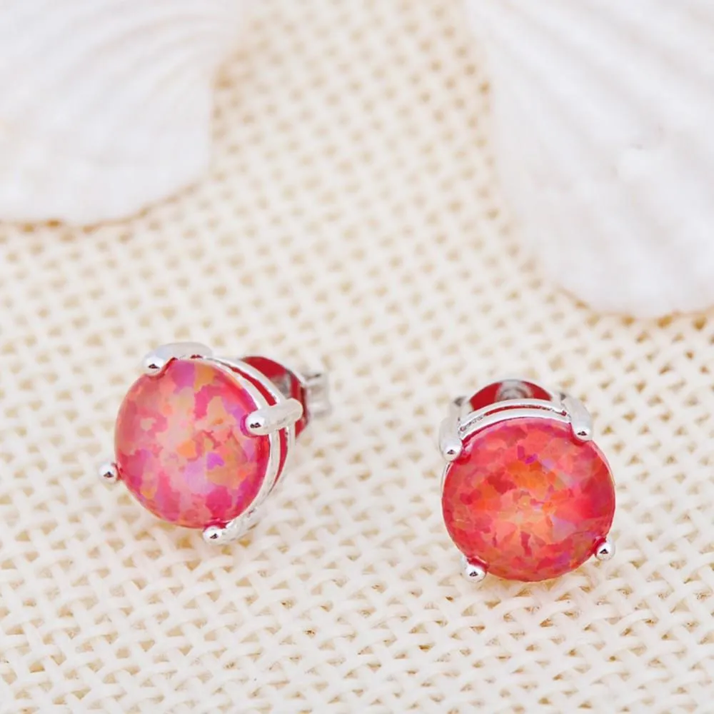 Australian Fire Opal Earrings