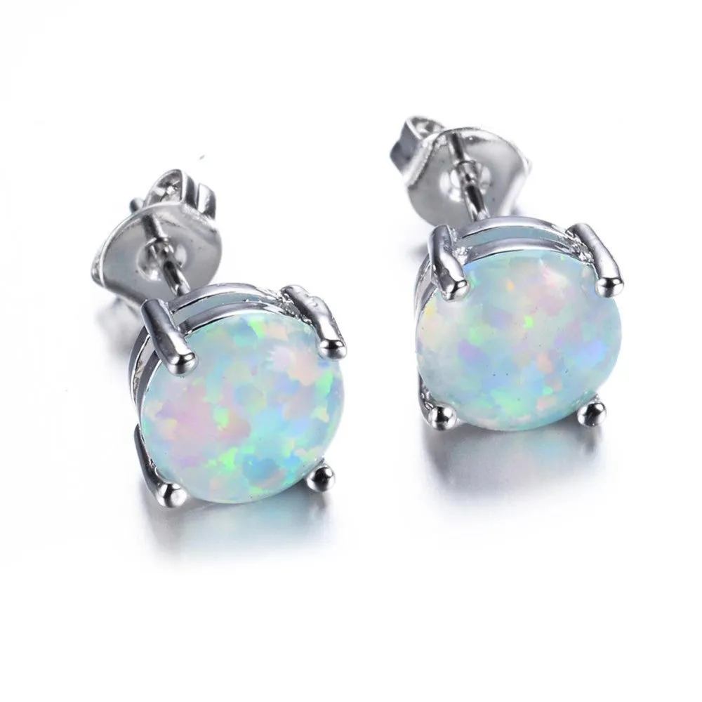 Australian Fire Opal Earrings