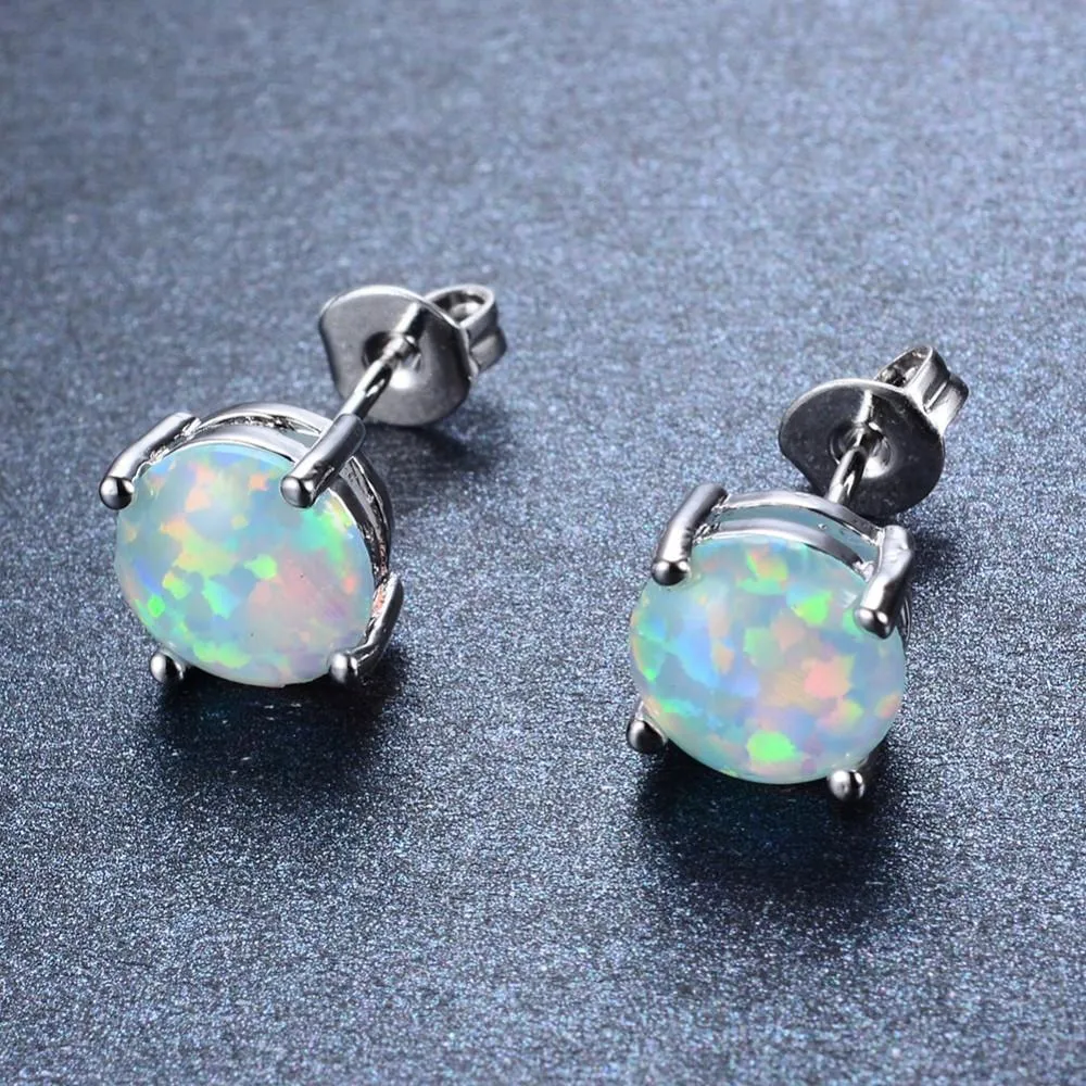 Australian Fire Opal Earrings