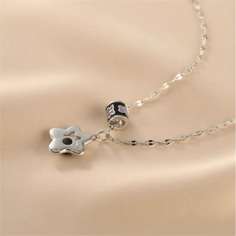 Bear Star Charm Necklace