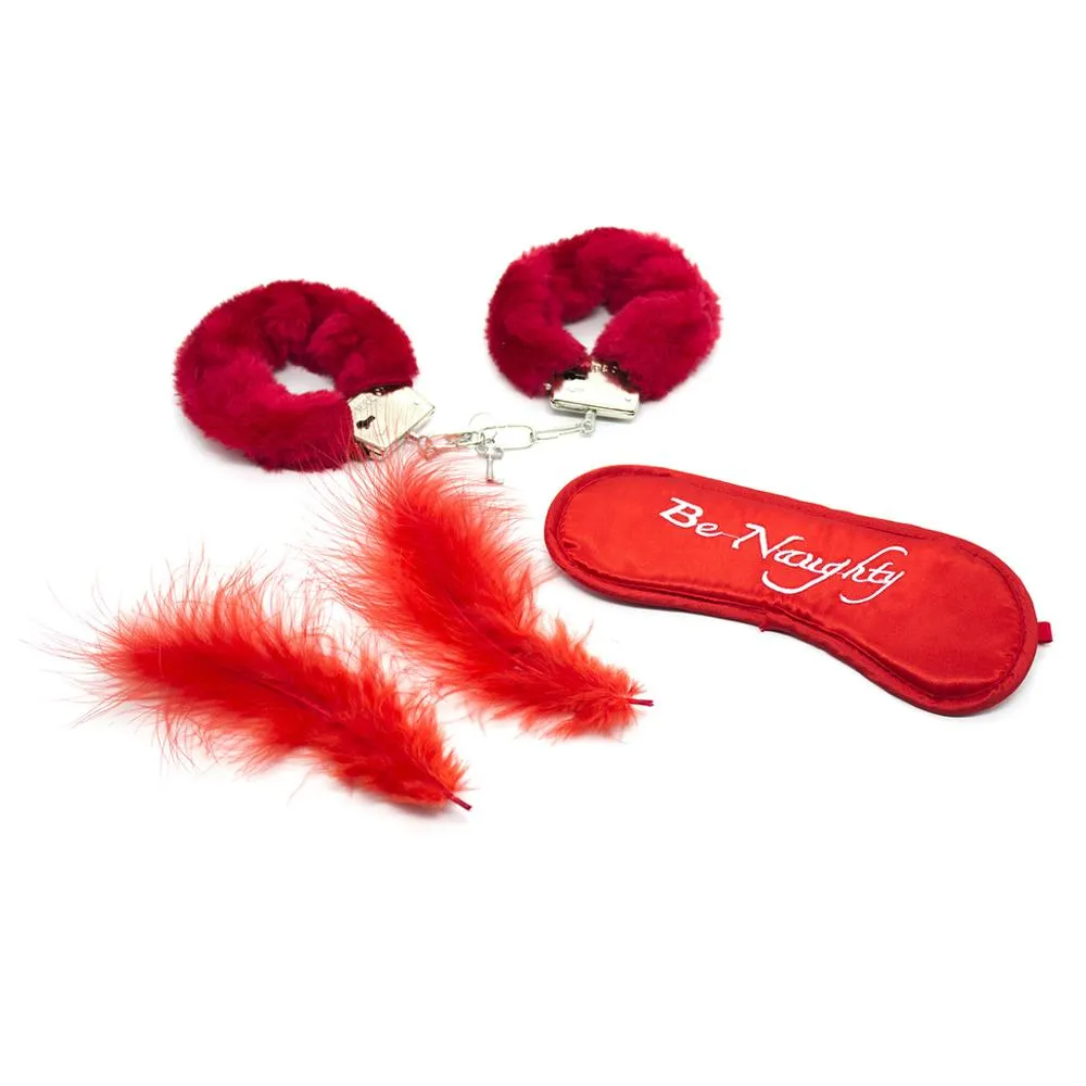 Beginners Red Restraint Kit with Hand Cuffs