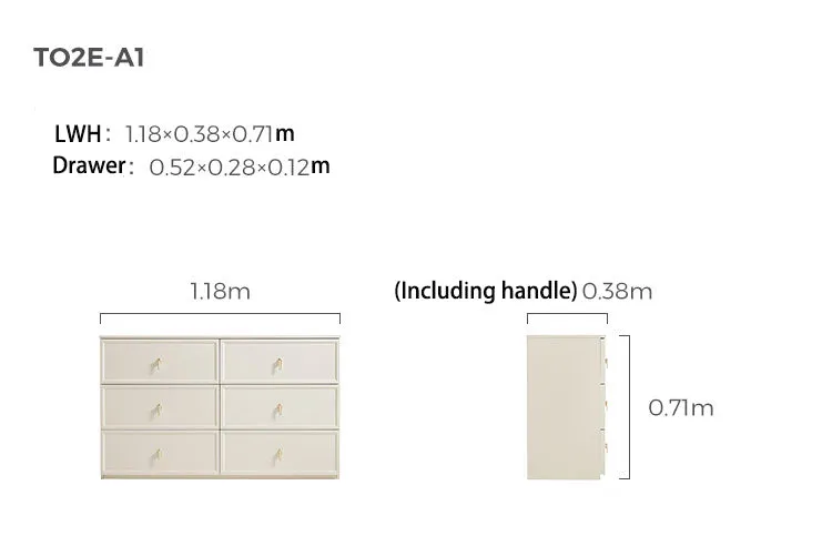 Beige Storage Drawer Chest