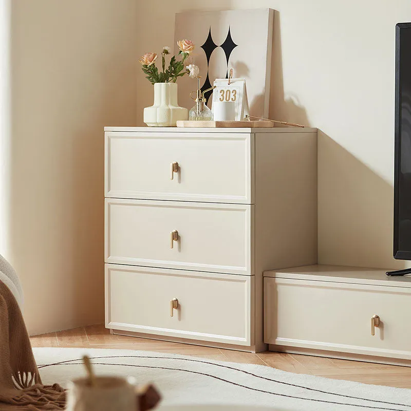 Beige Storage Drawer Chest