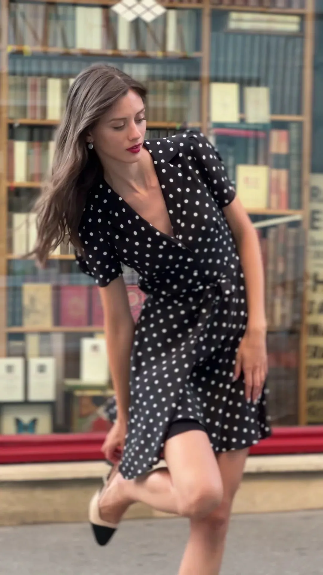 Belle Polka-Dot Dress