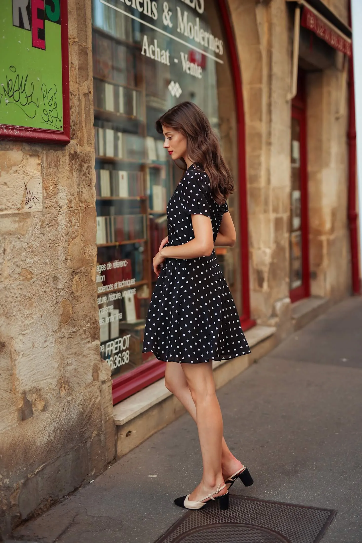 Belle Polka-Dot Dress