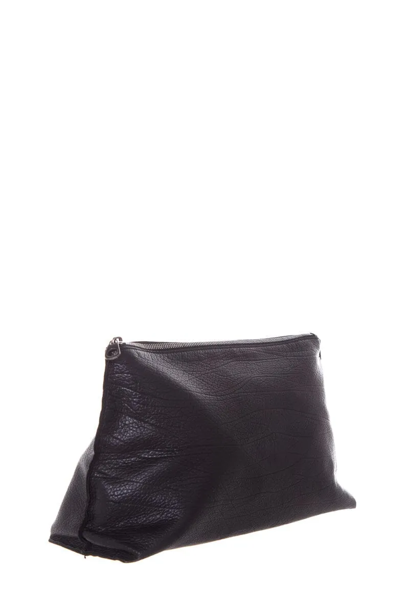 Bottega Veneta Black Leather Cosmetics Case