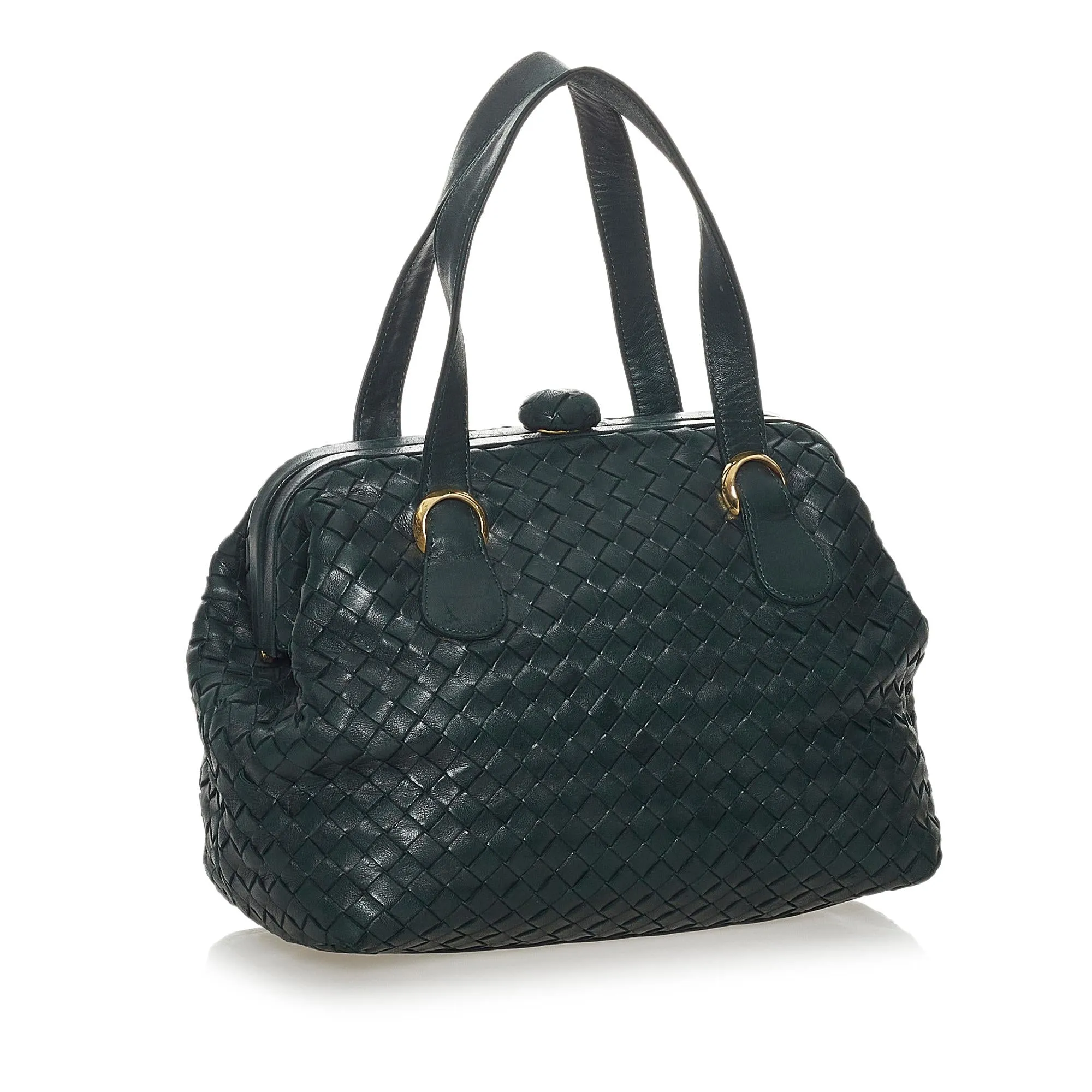 Bottega Veneta Intrecciato Leather Handbag (SHG-28135)