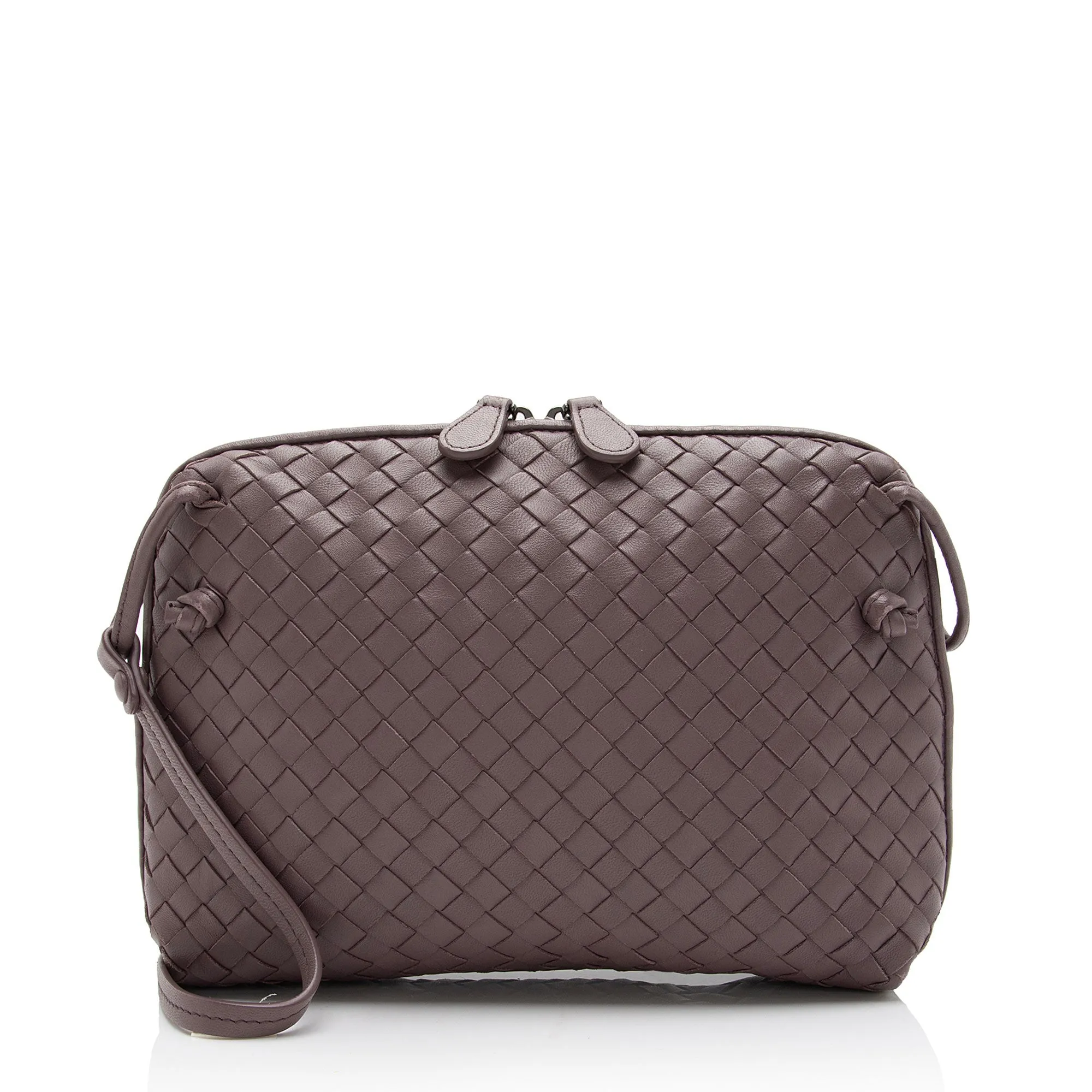 Bottega Veneta Intrecciato Nappa Leather Nodini Crossbody Bag (SHF-nPncFK)