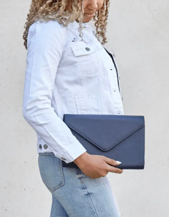 BRAVE SOLES HEATHER LEATHER ENEVLOPE CLUTCH