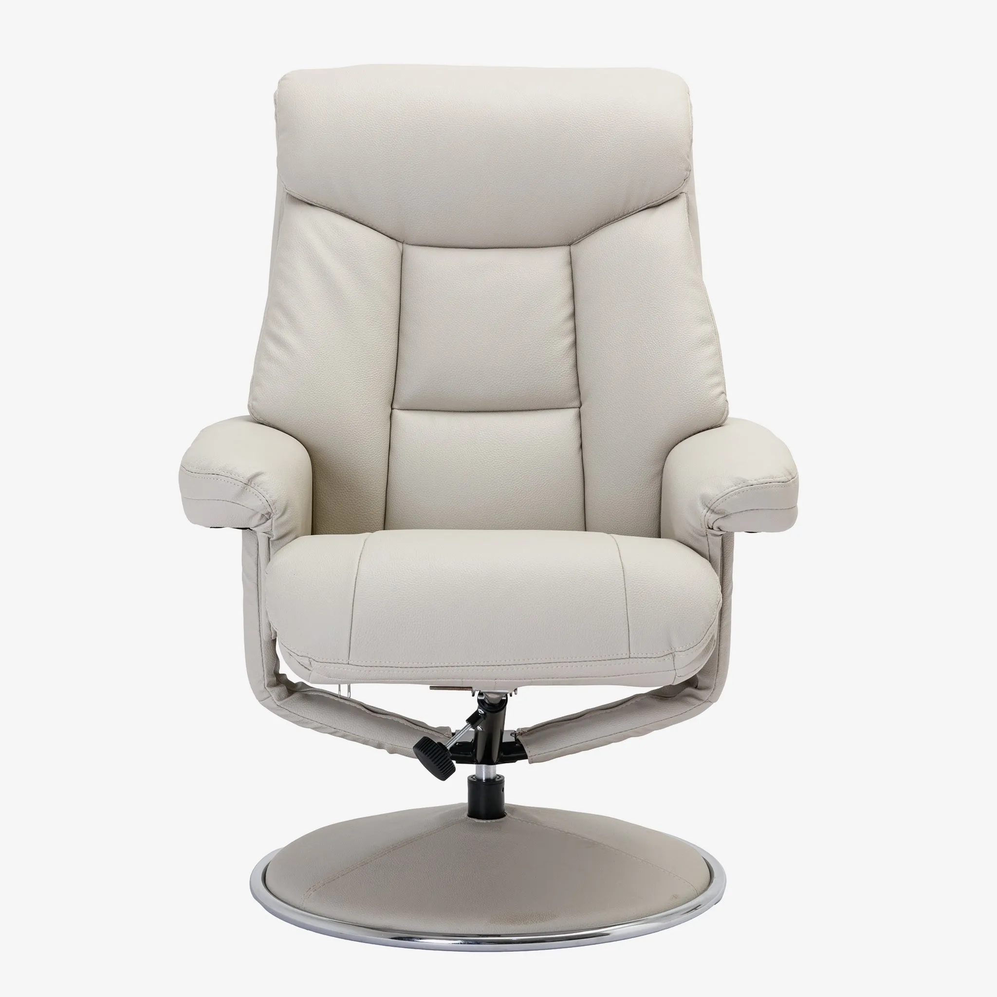 Brentwood Swivel Recliner Mushroom Plush