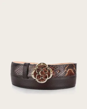 Brown elegant belt