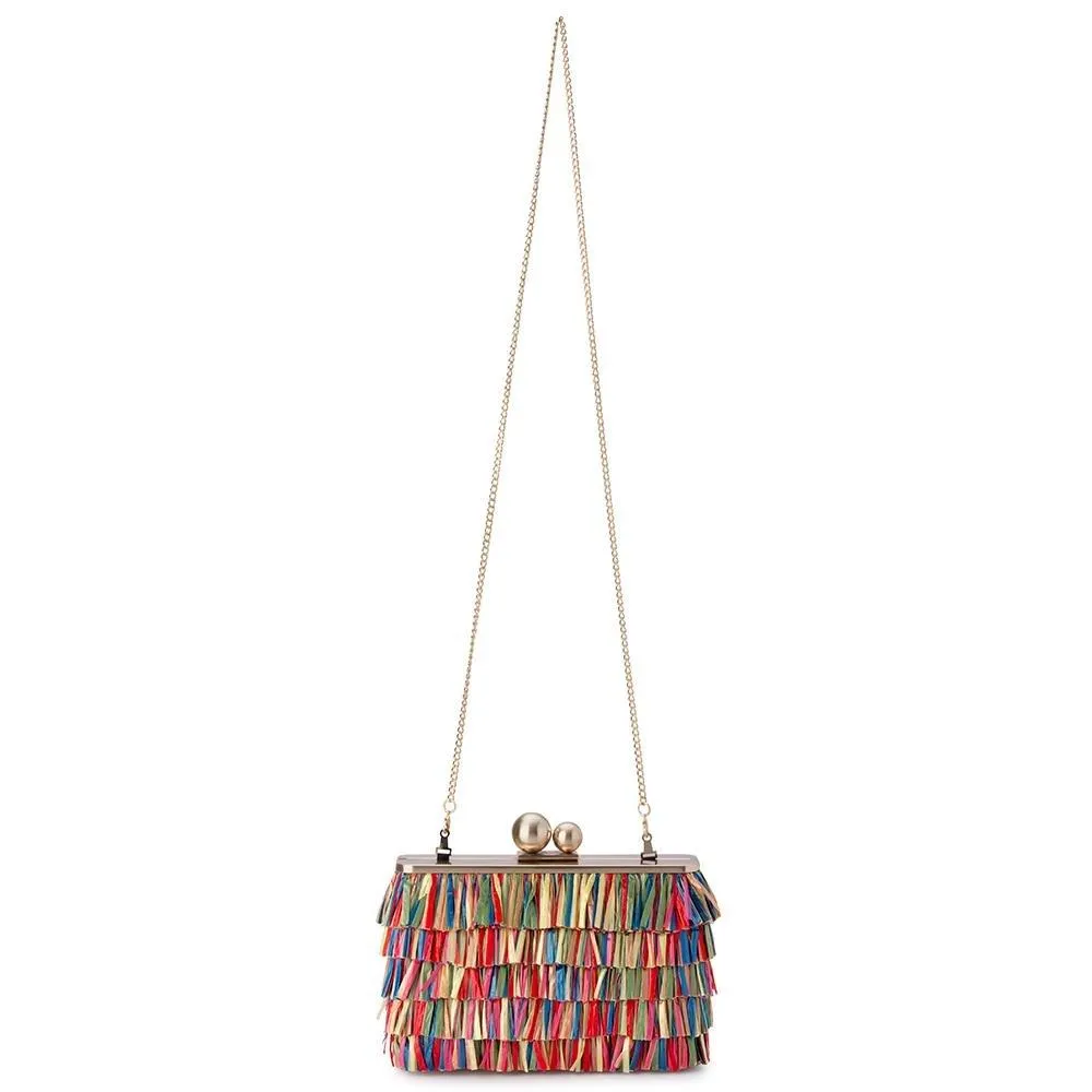 CARLITA Carnivale Fringe Clutch Bag