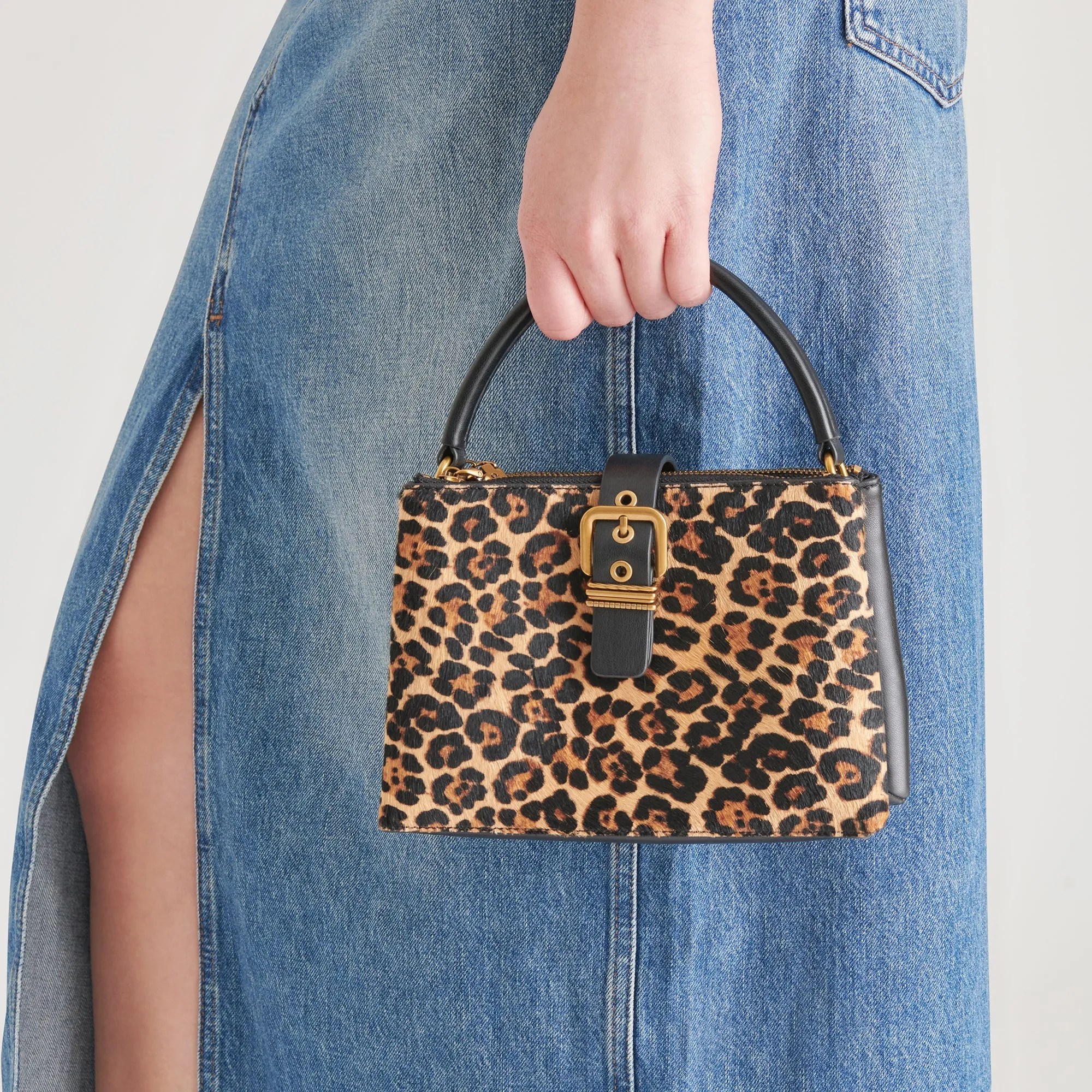 CHARLY CROSSBODY LEOPARD CALF HAIR