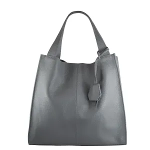 Chiara Ferretti Leather Shoulder Bag Grey