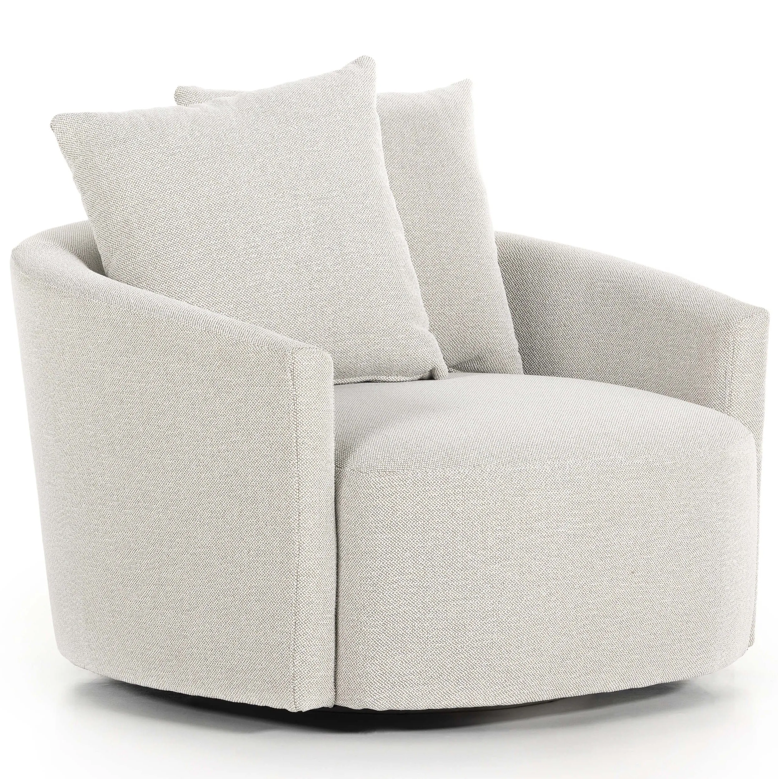 Chloe Swivel Chair, Delta Bisque