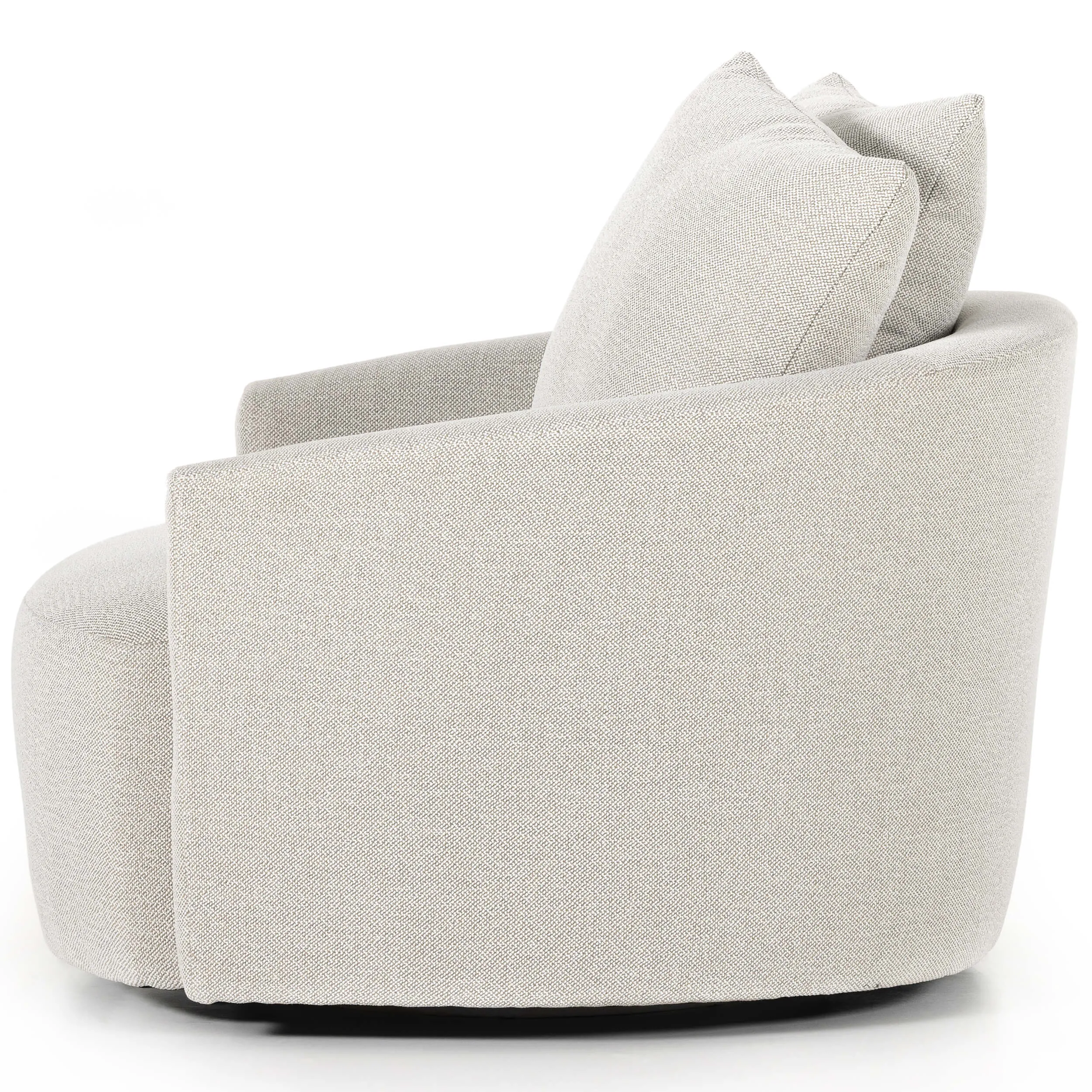 Chloe Swivel Chair, Delta Bisque