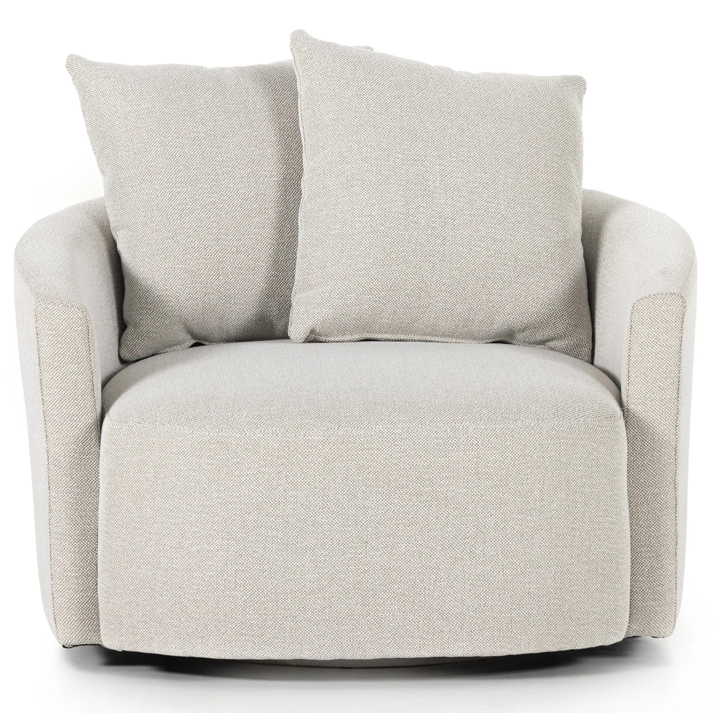 Chloe Swivel Chair, Delta Bisque