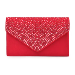 Clutch Ruched Rhinestone Bag for Women