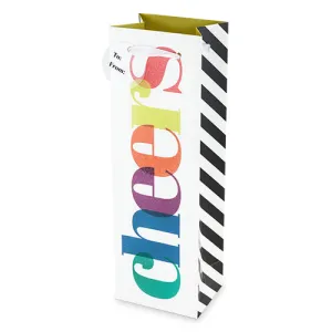 Colorful Cheers Wine Bag by Cakewalk