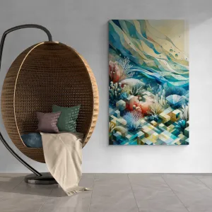 Coral Reef Reimagined - canvas