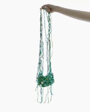 CROCHET TASSEL CROSSBODY BAG