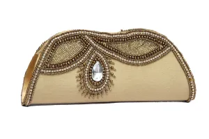 Crystal Zarconia and bead work clutch