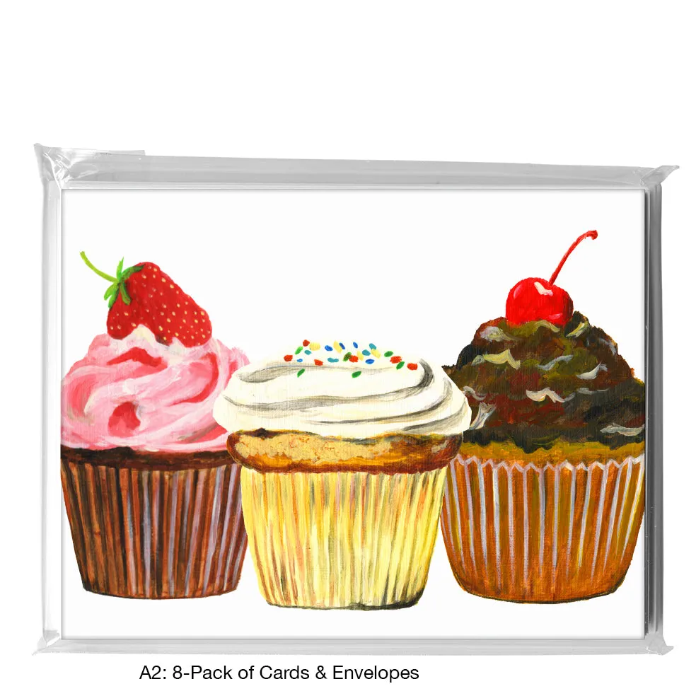 Cupcake Prespective, Greeting Card (7910)