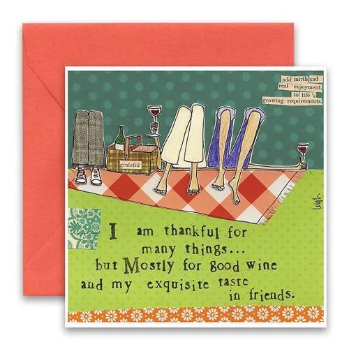 CURLY GIRL DESIGNS - EXQUISITE TASTE GREETING CARD