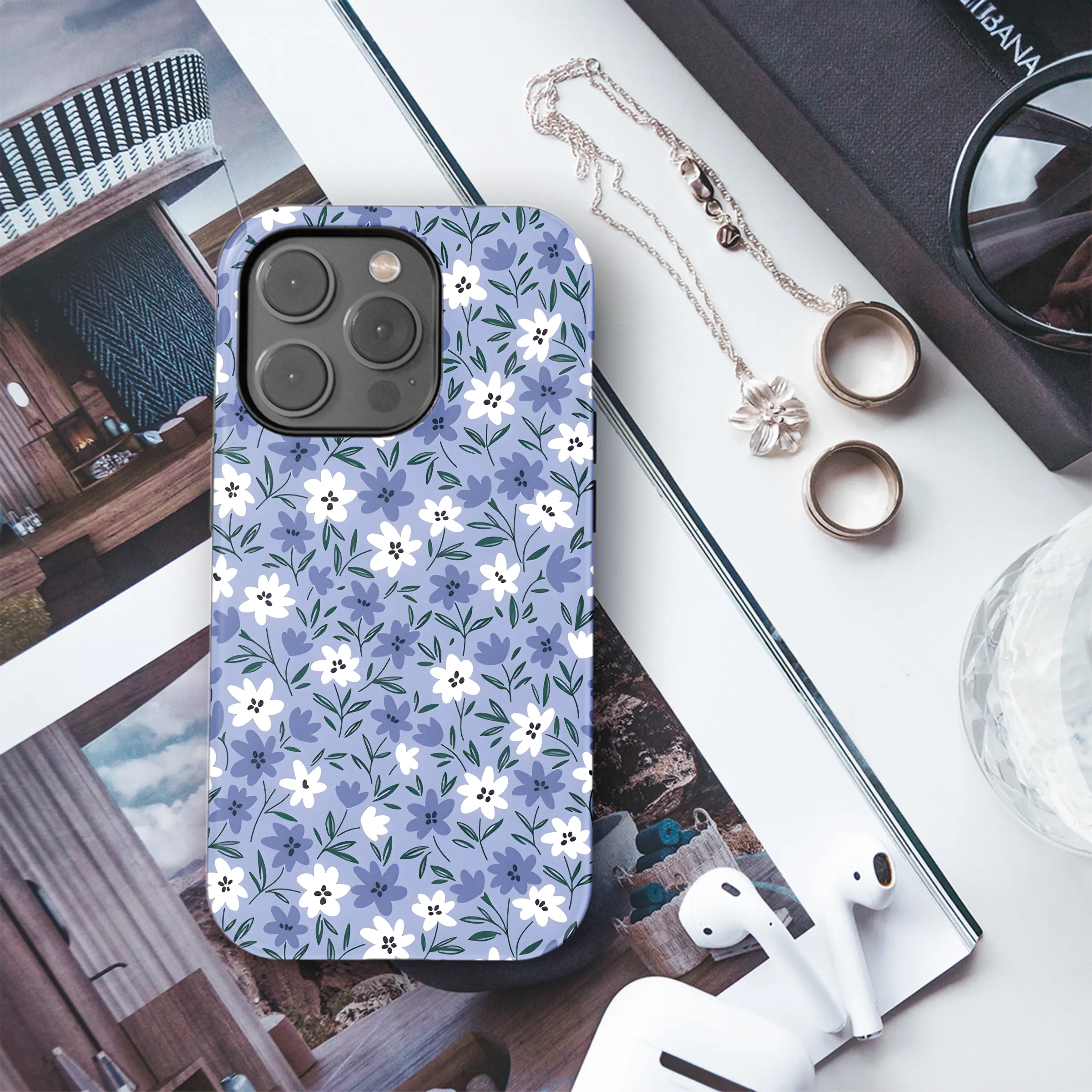 Cute Small Flower Floral Print Phone Case iPhone Samsung Cover Pixel 2364