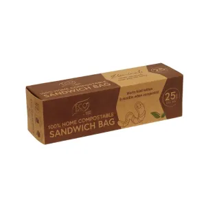 Eco Basics 100% Home Compostable Sandwich Bag 25pcs