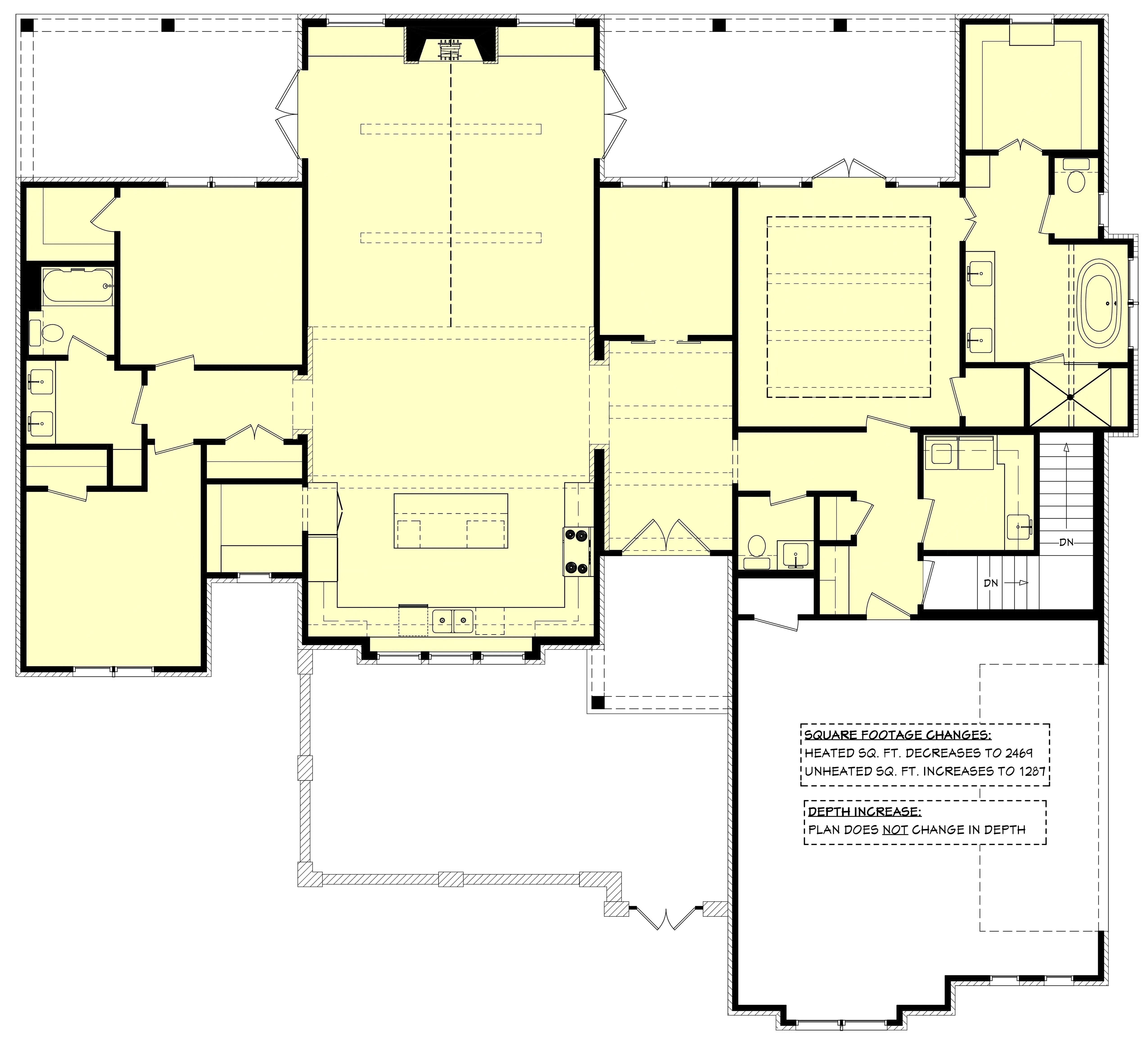 Elegant 2,470 sq ft Home Plan with Modern Amenities and Spacious Design