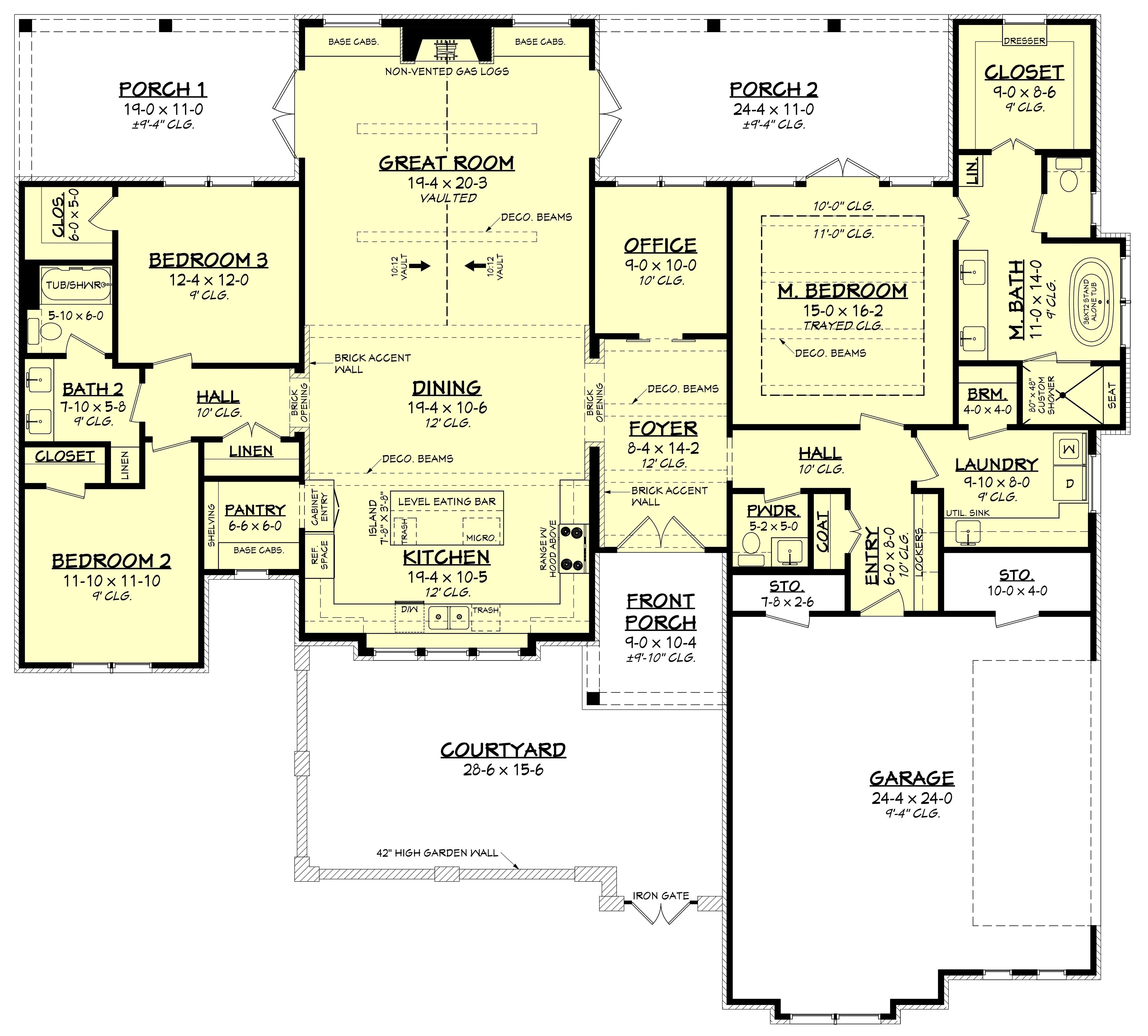 Elegant 2,470 sq ft Home Plan with Modern Amenities and Spacious Design