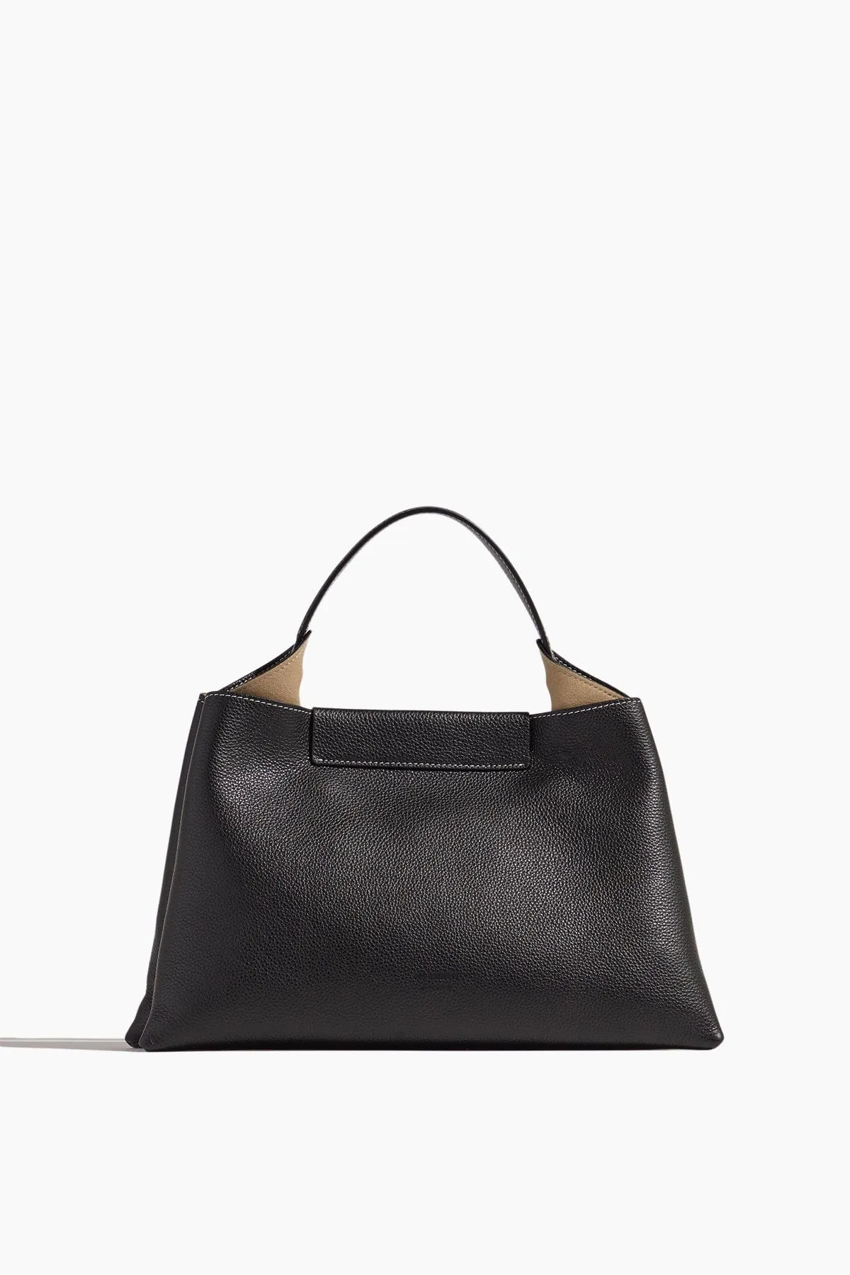 Elieze Medium Pebble Grain Bag in Black