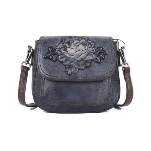 Embossing Design Vintage Leather Shoulder Bags 8078