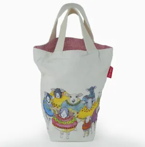 Emma Ball- Sheep in Sweaters Small Bucket Bag