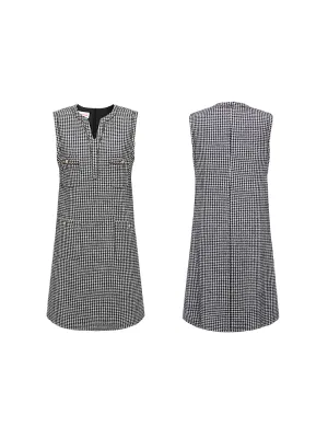 EP YAYING Sleeveless Gingham Maxi Dress