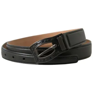 Ermanno Scervino Exquisite Italian Leather Belt with Metal Buckle