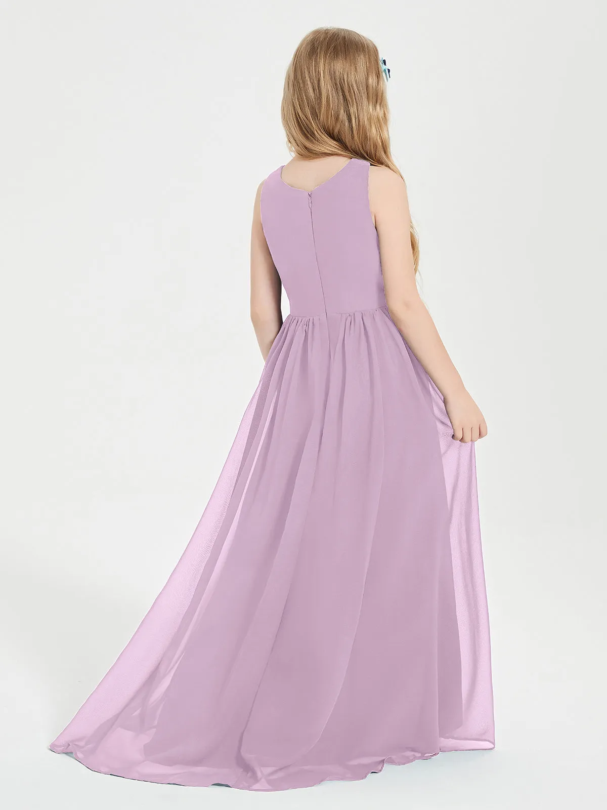 Exquisite Asymmetrical Junior Bridesmaid Dresses Scoop Neck Tahiti