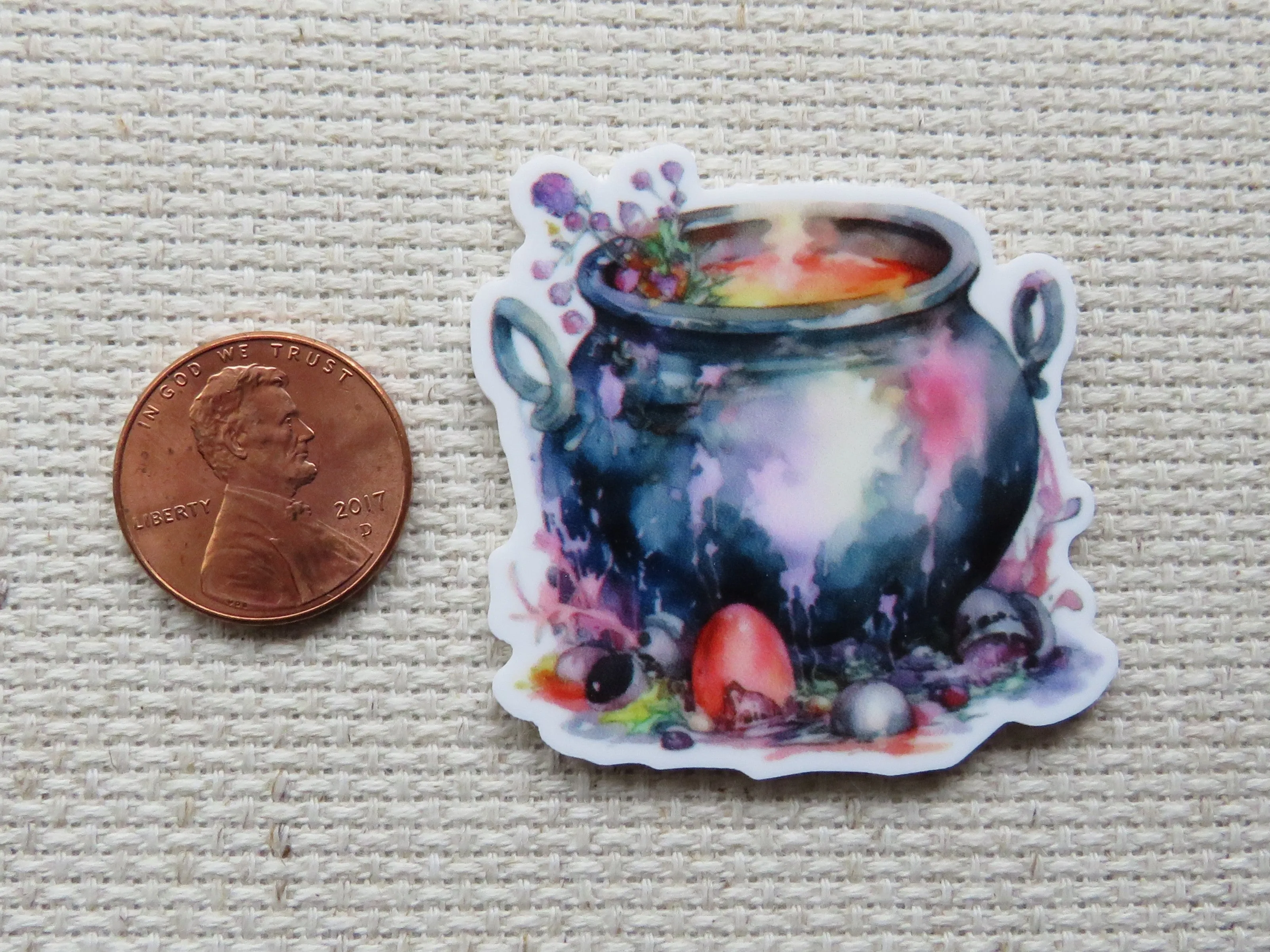 Exquisite Cauldron Needle Minder, Cover Minder, Magnet