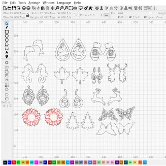 Exquisite Earring Gift Cutting | DXF File |Gift, Art