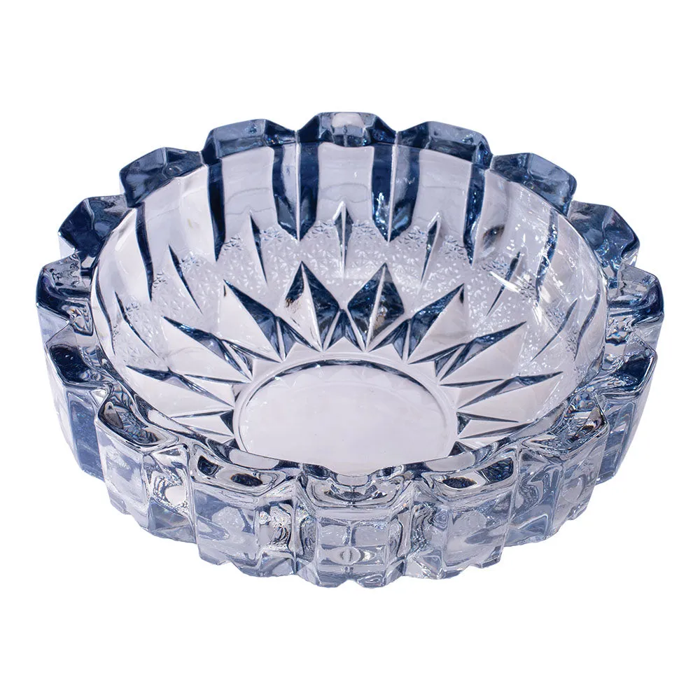 Exquisite Gem-Cut Glass Ashtray