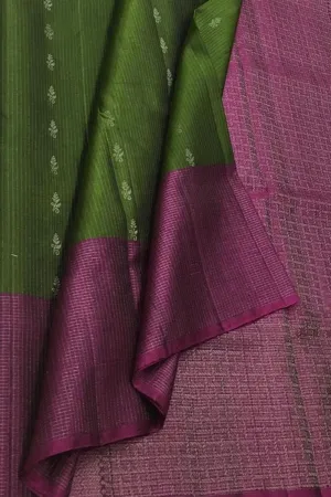 Exquisite Green Kanjeevaram Handloom Silk Saree