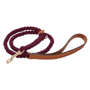 Exquisite Leather Dog Leash - Red